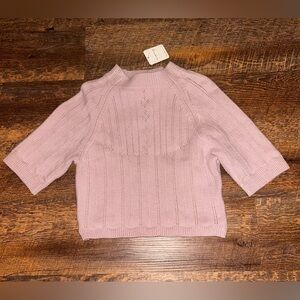 Intimately Free People The Romy Swift Crop Top Size M Sweater Silverberry